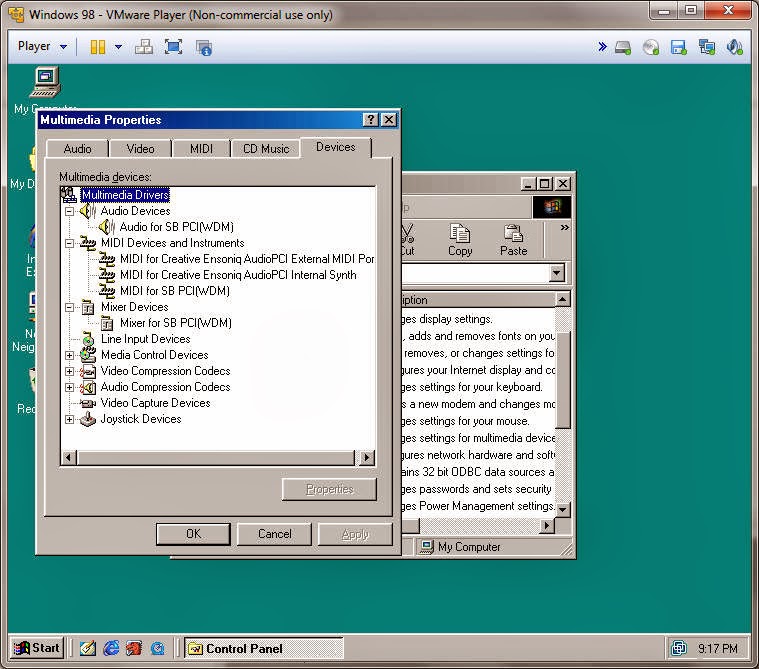 windows 98 vmware image